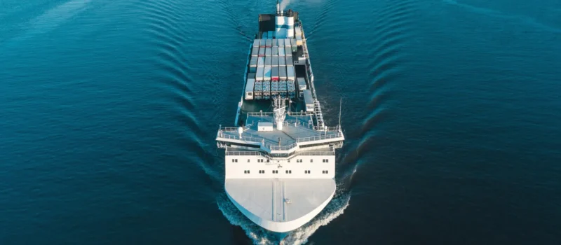 Vehicles carrier on the sea.
